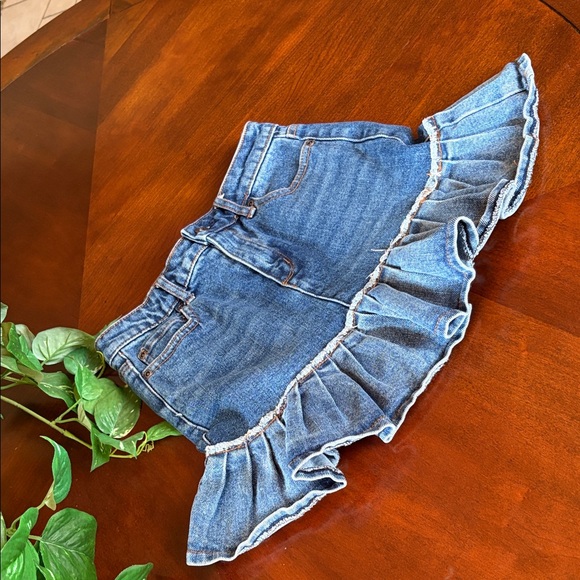 Tracter Other - Girls' Blue Denim Ruffle Skirt
